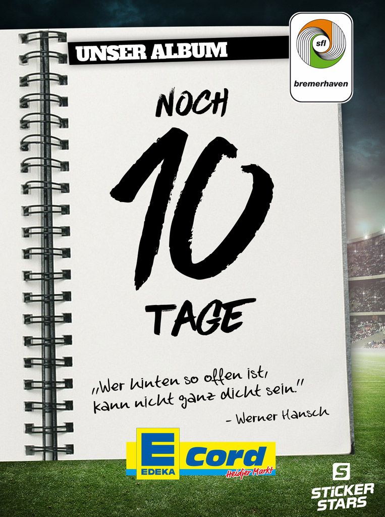 Sticker Countdown noch zehn Tage