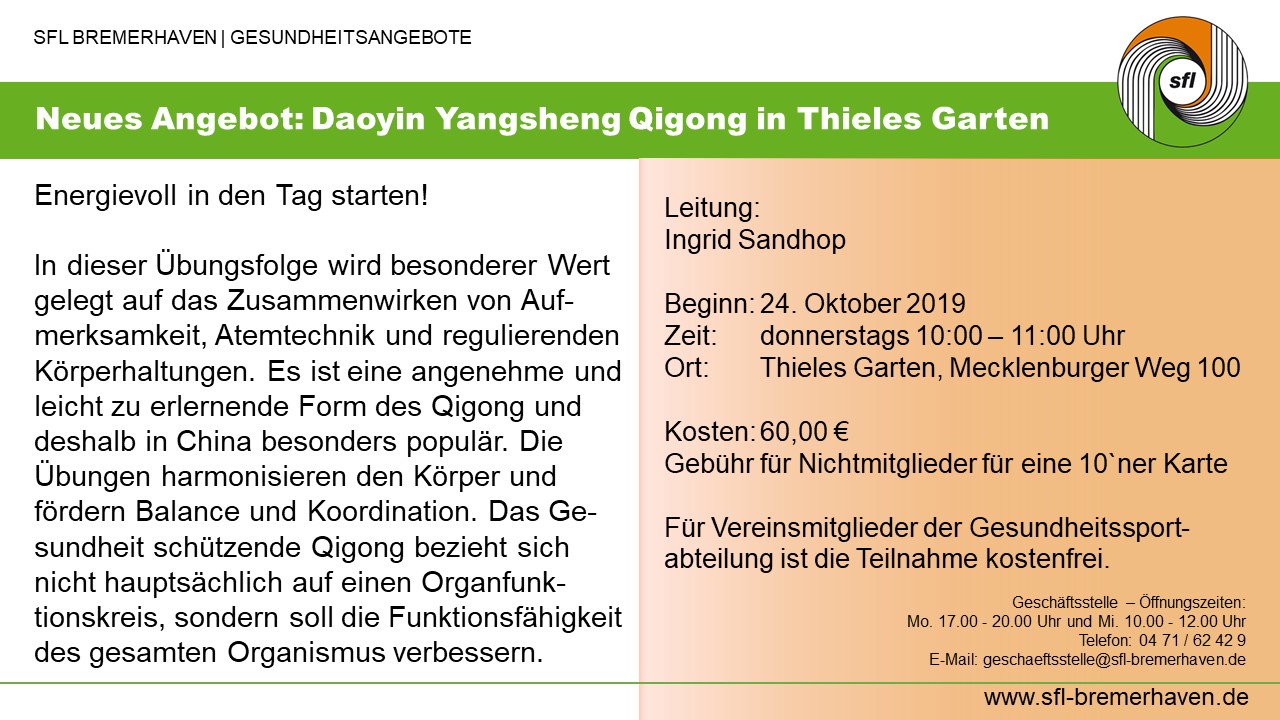 Yangsehn Qigong SFL Praesentation Mediabox