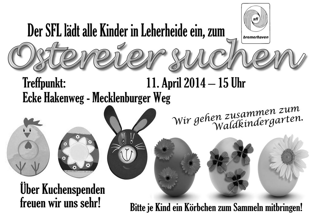 SFL Ostereier 2014 Plakat