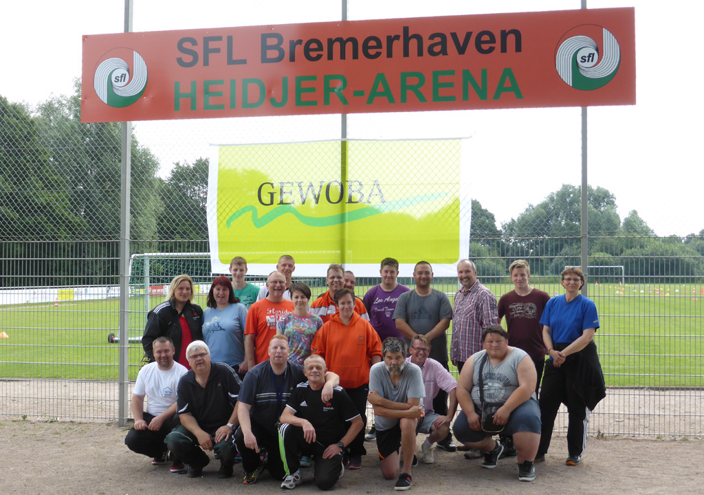Das Aufbauteam des SFL-Bremerhaven. SFL Aufbauteam 1